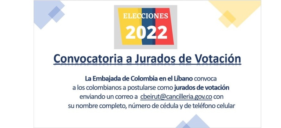 Convocatoria a Jurados de Votación 