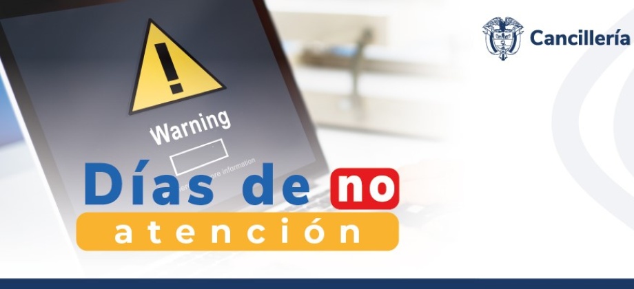 Embajada de Colombia en el Líbano y su sección consular no tendrán atención al público el 1, 3 y 6 de mayo de 2024