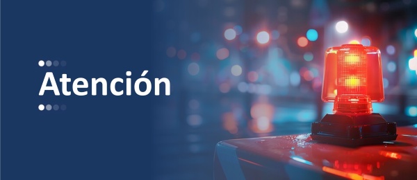 Banner general de atención o alerta